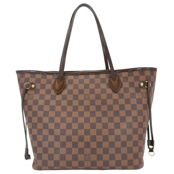 Louis Vuitton  Neverfull MM Damier Ebene Shoulder Bag Brown - Picture 1 of 15
